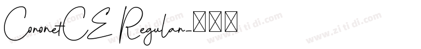 CoronetCE Regular字体转换